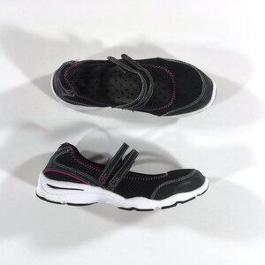 L.L. Bean Mary Jane Shoes Womens Size 6 Wide Black Mesh